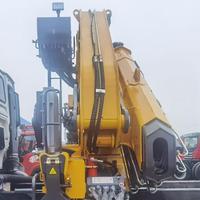 Kran Boom Knuckle Artikulasi Terpasang di Truk dengan Lengan Lipat untuk Mengangkat Material