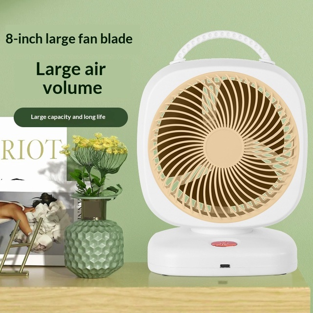 New Cross-Border Electric Fan for Home Use Air Circulation Desktop Fan Ultra-Long Battery Life Brushless Motor 5-Speed