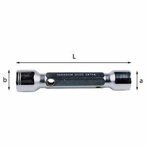 Llave Hexagonal 290 E de Acero al Vanadio, Tamaño Extra Largo L B A - Product Image 1