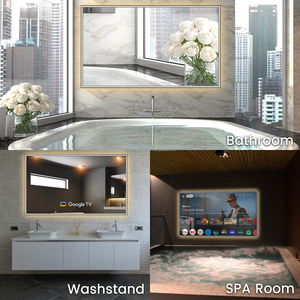 Espejo de baño OEM de 43 pulgadas <span class=keywords><strong>TV</strong></span> con luz LED 4K Ultra HD Espejo de tocador moderno Smart <span class=keywords><strong>TV</strong></span>, incorporado Net. Flix You.Tube, modelo 2025 - Product Image 6
