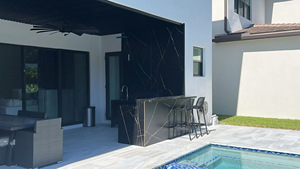 Armoire extérieure en acier inoxydable personnalisée OEM <span class=keywords><strong>Airfun</strong></span> – Unité de rangement haut de gamme durable anti-UV pour patio et balcon avec évier, robinet et charnière - Product Image 2