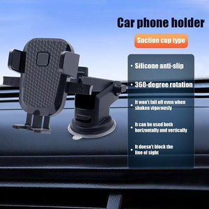 Car Phone Holder Dashboard Suction Cup Auto Clamping Telescopic <b>Rod</b> Mount General Fit <b>Plastic</b> Material - Product Image 3