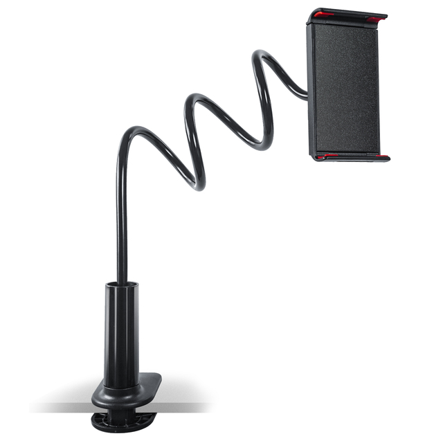 Charmount Flexible Long Arm Clip Clamp Gooseneck Bed Phone Holder Mount for Desk Bendy Lazy Bracket Bedside Stand for Phone