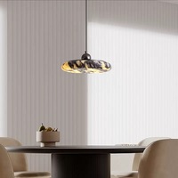 Lustre de salle à manger en pierre naturelle de luxe, moderne et sophistiqué, lampe de designer de luxe léger pour îlot de table à manger