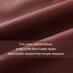 Abito <span class=keywords><strong>da</strong></span> donna Jancoco personalizzato senza maniche con scollo rotondo in vera pelle martellata per l'autunno - Product Image 4