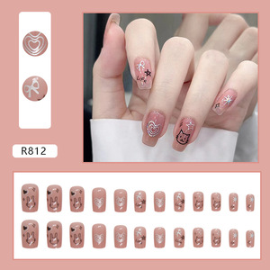 Ongles artificiels courts en acrylique, design brillant, pour Miss R801 R840 - Product Image 5