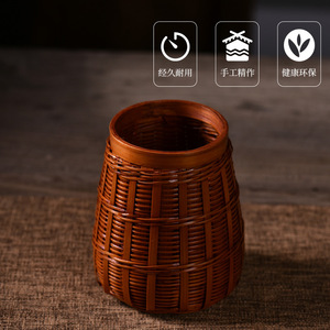 Bamboo Tea Set Six Gentlemen Tea Ceremony Tools Desktop Storage Tea Knife Tongs Spoon Scoop Filter Caddy Chinese Style - Product Image 3