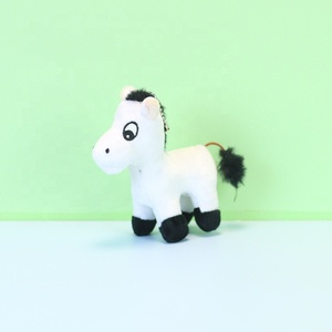 Mainan kuda mewah kartun lucu terbaru boneka hewan 13cm mainan kuda mewah gantungan kunci mewah Modern - Product Image 3