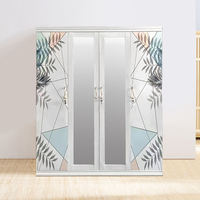 Nouveauté : Armoires métalliques à 4 portes, designs adaptés aux chambres, aux dressing et aux placards, possibilité de personnalisation