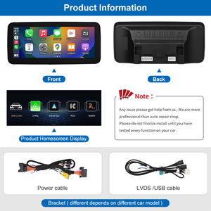 Écran sans fil CarPlay Linux 10,25''/12,3'' avec Android Auto, navigation, <span class=keywords><strong>lecteur</strong></span> <span class=keywords><strong>DVD</strong></span> et support caméra de recul pour Mercedes Benz NTG4.5 - Product Image 5