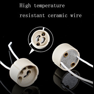 Bases de Lámpara de Cerámica Resistentes a Altas Temperaturas, Accesorios SKD de Fábrica, G5.3 MR16 GU10 LED, Focos de Tornillo de 10 cm, CA 85-165 V - Product Image 4