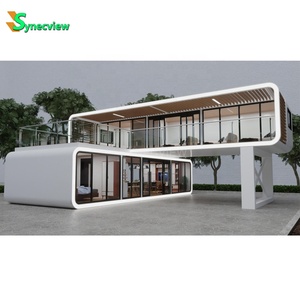 Detachable <strong>Luxury</strong> Model 40ft 20ft 2 Story Pod <strong>House</strong> Guatemala Prefab Combination 3 Bedroom 2 Bath Apple Cabin with Kitchen - Product Image 3