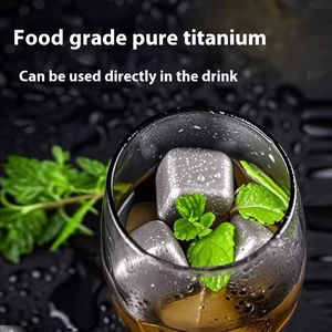 Pierres à <span class=keywords><strong>whisky</strong></span> et bière réutilisables <span class=keywords><strong>en</strong></span> titane de qualité alimentaire, personnalisables, refroidisseurs de boissons réutilisables, glaçons métalliques <span class=keywords><strong>pour</strong></span> <span class=keywords><strong>whisky</strong></span> - Product Image 6