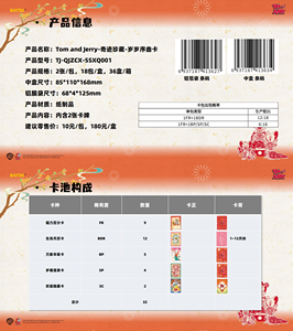 36 Scatole all'ingrosso KAYOU <span class=keywords><strong>Tom</strong></span> <span class=keywords><strong>e</strong></span> Jerry - Collezione Miracle: Serie di Carte Overture Capodanno 1 Collezione Live Streaming Room - Product Image 3