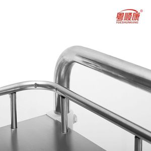 Yue Shunkang Stainless Steel Medical <b>Cart</b> Three Layer <b>Tool</b> Trolley With Drawers Hospital Use - Product Image 1