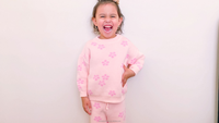 Pull pour bébé unisexe, tricoté, motif neutre pour bébé et enfant, motif personnalisé, pull en tricot épais à pois floraux, ensembles