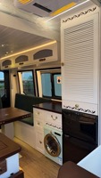 Kit complet de conversion intérieure pour camping-car : canapé-lit pliable, salle de bain, douche, toilettes, lave-linge, sèche-linge, armoire de cuisine