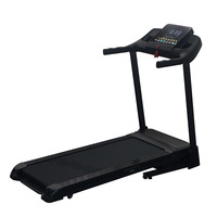 Treadmill Lipat LED Komersial Terlaris untuk Rumah, Mesin Lari Kebugaran Kardio, Latihan Fitness, Kemiringan Otomatis, Listrik DC 2.0 HP