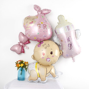 Decorazioni per <span class=keywords><strong>la</strong></span> festa di rivelazione del sesso del primo compleanno del bambino, per maschietto o femminuccia - Palloncini e foil - Product Image 3