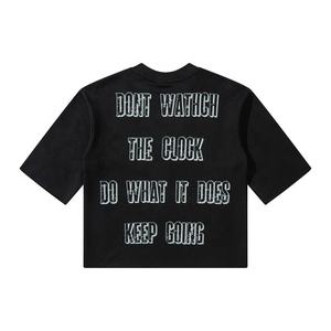 เสื้อยืดสีดำแนวสตรีทเสื้อยืดดิจิทัลน้ำหนักมากเสื้อยืดแนวสตรีท GSM 350 - Product Image 2