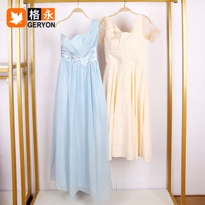 Geryon Vintage Ukay Used Evening Dress Vestido De Noche Formal Luxury <strong>Ball</strong> <strong>Gown</strong> for Women Clean Export Quality in Bales - Product Image 1