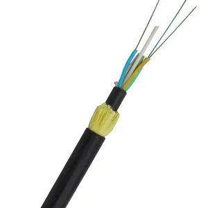 500m de auto apoyo 24 de núcleo de cable de fibra óptica adss cable de fibra óptica de la lista de precios