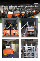 Chariot élévateur électrique Jingbao 1,5 tonne 3 m, corps rouge et noir, action de levage fluide pour le chargement et le déchargement de palettes