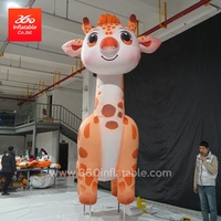 Publicidad personalizada inflable jirafa inflables dibujos animados