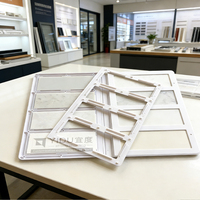 Livre d'échantillons de mosaïque de carreaux de céramique en plastique léger, format personnalisé, pour présentation de marbre, vente en gros fabricant