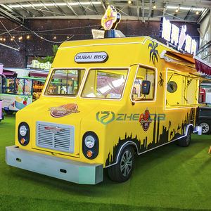 Desain Gerobak Jajanan Mini Mobile Food Truck Dapur Goreng Retro Restoran Beli Food Truck - Product Image 5