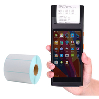 Terminal POS Android PDA Portable sans Fil avec Grande Mémoire, NFC, Scanner de Codes-Barres 2D et Imprimante Thermique Intégrée