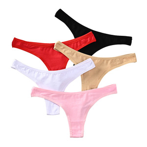 Nouvelles culottes pour femmes en coton respirant à taille basse, confortables, style G-string, pour le fitness et le yoga, sexy, T-thong, 5 couleurs, taille S-XL - Product Image 5