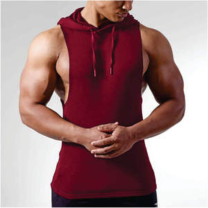 Men's High Quality Sleeveless Hoodie <b>Vest</b> Lightweight Cotton Tank <b>Top</b> Breathable Gym Training Workout Casual Muscle Washed 3D - Product Image 2
