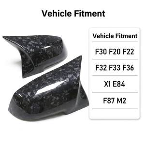 Coques de rétroviseurs latéraux et arrière en fibre de carbone forgée TIYPEOR pour BMW F30 F20 F22 F32 F33 F36 X1 E84 F87 M2 2012+ Remplacement - Product Image 4
