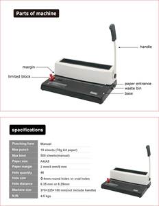 Rilegatrice Manuale CY-C338 per Uso Ufficio, Facile per <span class=keywords><strong>Rilegare</strong></span> <span class=keywords><strong>Libri</strong></span> e Documenti - Product Image 2