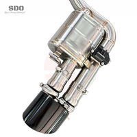 Système d'échappement SDO Valvetronic Catback pour Audi RS4/RS5 B9/B9.5 2.9T 2017-2024 en acier inoxydable avec silencieux et tuyau d'échappement en Y