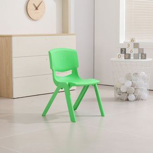 Silla de Plástico Apilable para Comedor, Hogar, Exterior, Escuela, Silla de Plástico de Tamaño Completo, Colorida, para Niños, Adultos y Niños Pequeños - Product Image 5