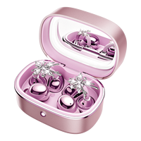 Écouteurs sans fil TWS M195 Twins Fashion Earring Look Open Ear Clip-on V6.0, écouteurs sportifs sans fil, charge Type C, stéréo HiFi pour filles