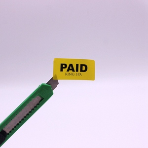 Custom Security Break Destructible Vinyl Paper Box Seal Label Eggshell Sticker