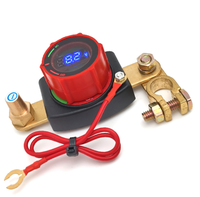 Sakelar Pemutus Baterai 12V dengan Layar Voltmeter Digital, Pemutus Daya Utama Tugas Berat dengan Adaptor Terminal