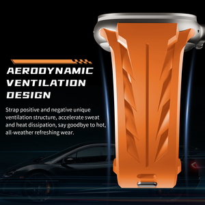 Bracelet en silicone de marque SEURE, identique aux modèles 42/44/45/46/49 mm, bracelet en caoutchouc <span class=keywords><strong>sport</strong></span> de luxe pour Apple Watch Series 11/10/9/8/7se ultra - Product Image 5