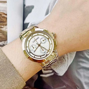 Reloj de Lujo para Hombre <span class=keywords><strong>LUCIANO</strong></span> VV090, Diseño Nuevo 2025, Cristal de Zafiro, Cuarzo, Acero Inoxidable Dorado, Logotipo Personalizado, Alta Calidad - Product Image 6