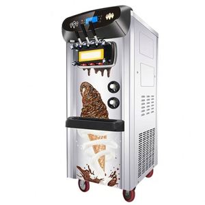 Machine à glaces à trois saveurs, machine à glaces molles de table, machine à glaces commerciale pour les entreprises, prix - Product Image 1
