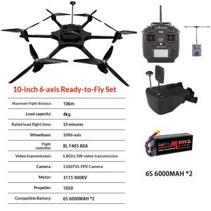 Dron FPV de 10 pulgadas y 6 ejes, modelo de aeronave de 5 piezas, carga útil de 4 kg, 5.8G 3W, control manual, ELRS915 - Product Image 6