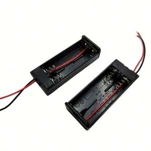 مفتاح تشغيل فولت متوازي مع أغطية منزلقة علبة بطارية AAA مقاومة للماء حامل بطارية AAA 2 حامل بطارية AAA - Product Image 1