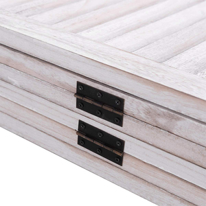 Séparateur de pièce classique en bois blanc, écrans de séparation hauts et pliants et diviseurs de pièce - Product Image 3