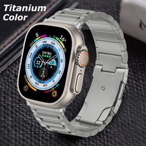 <span class=keywords><strong>Bracelet</strong></span> en acier inoxydable à trois maillons BEEFLYPOWER, prix d'usine, pour <span class=keywords><strong>Apple</strong></span> <span class=keywords><strong>Watch</strong></span> Ultra 41mm 49mm 8 7 6 5 <span class=keywords><strong>SE</strong></span> 4 3 - Product Image 2
