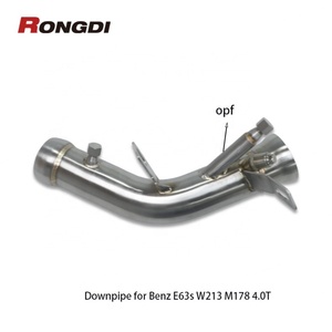 Tuyau d'échappement haute performance en acier inoxydable 304 avec bouclier thermique pour Mercedes Benz E63s W213 M178 4.0T avec filtre à particules OPF - Product Image 3