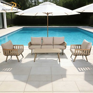 Design moderne, ensemble de canapés pour villa, terrasse, patio, mobilier de <span class=keywords><strong>jardin</strong></span> en aluminium, ensemble de canapés de <span class=keywords><strong>salon</strong></span> sectionnels d'extérieur de luxe pour cour - Product Image 1