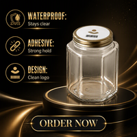 Etiquetas Adhesivas Redondas Personalizadas, Rollo de Etiquetas Autoadhesivas para Botellas, Frascos y Envases de Alimentos